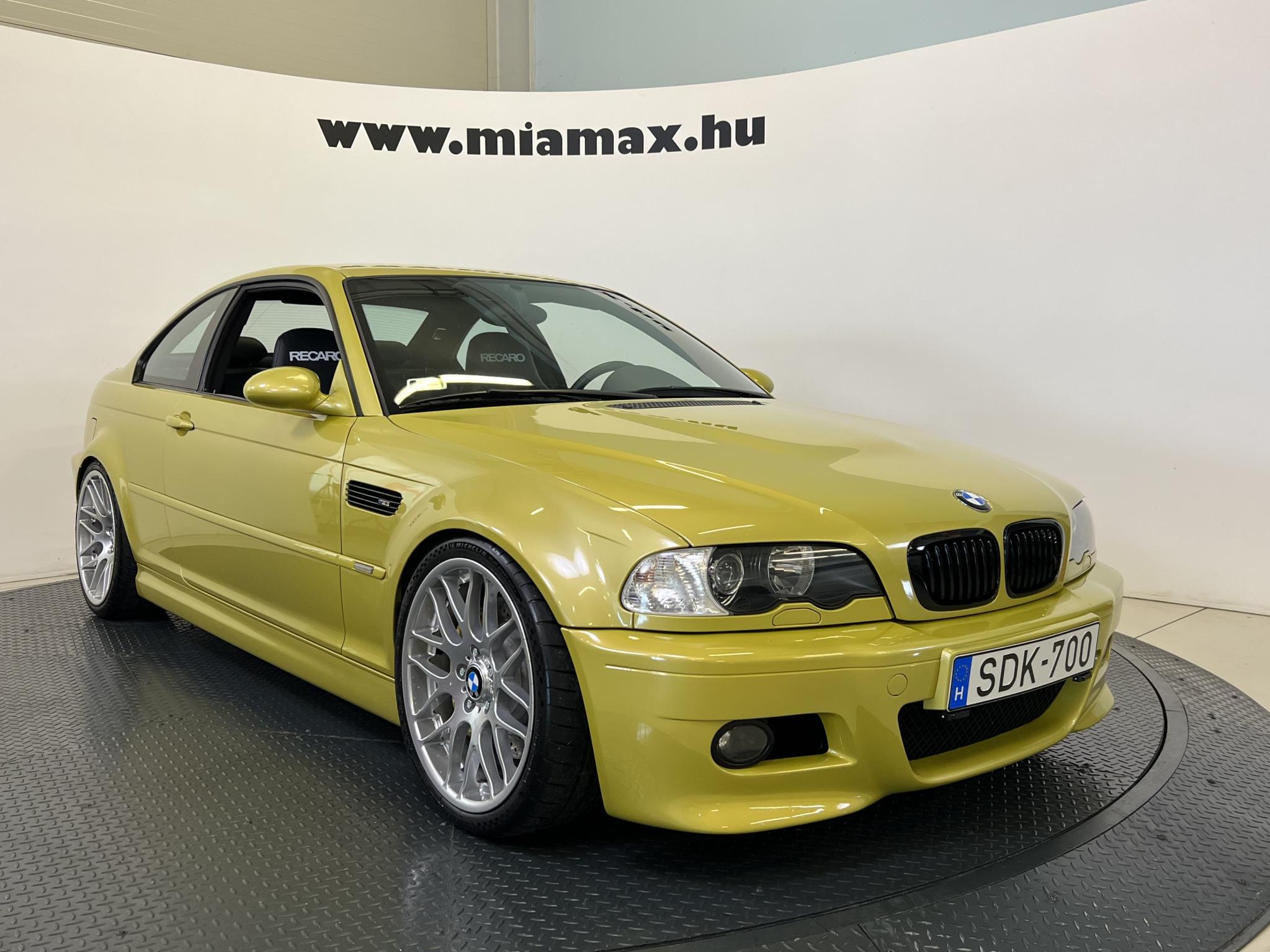 BMW M3 Manual 6 // PhoenixGelb // CSL // Recaro // Eisenmann // ST XA